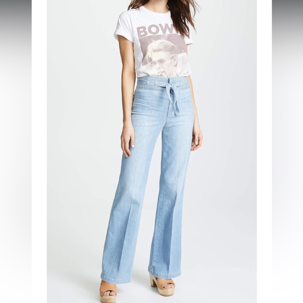 Joe's Jeans Women's HR Belted Flare Jeans, Chelsea, Size 30, NWT